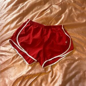 Women's Red Varsity Shorts